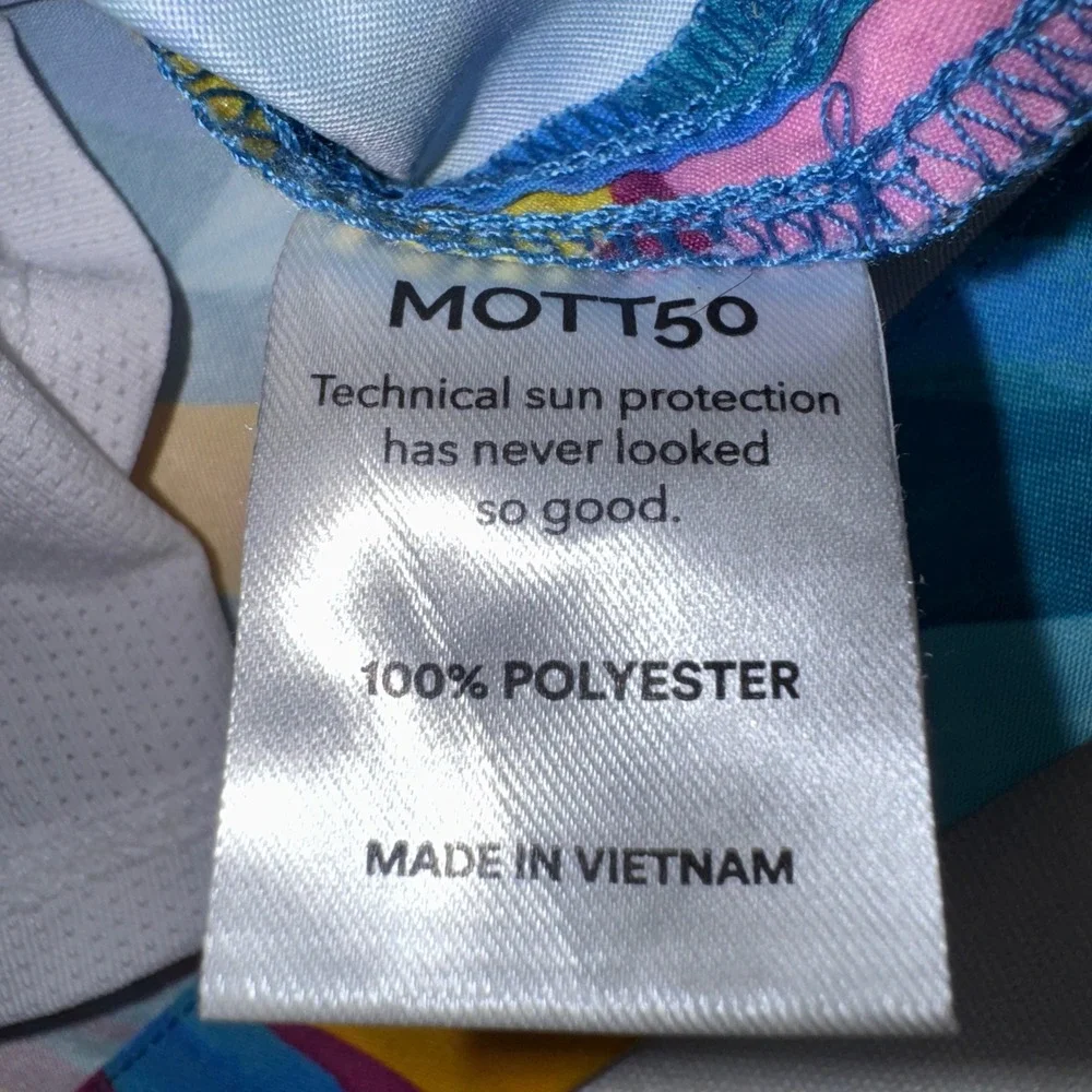 Mott50 Mens Tropical Floral Swim Trunks Blue Yellow 5.5 Inch Inseam Large‎